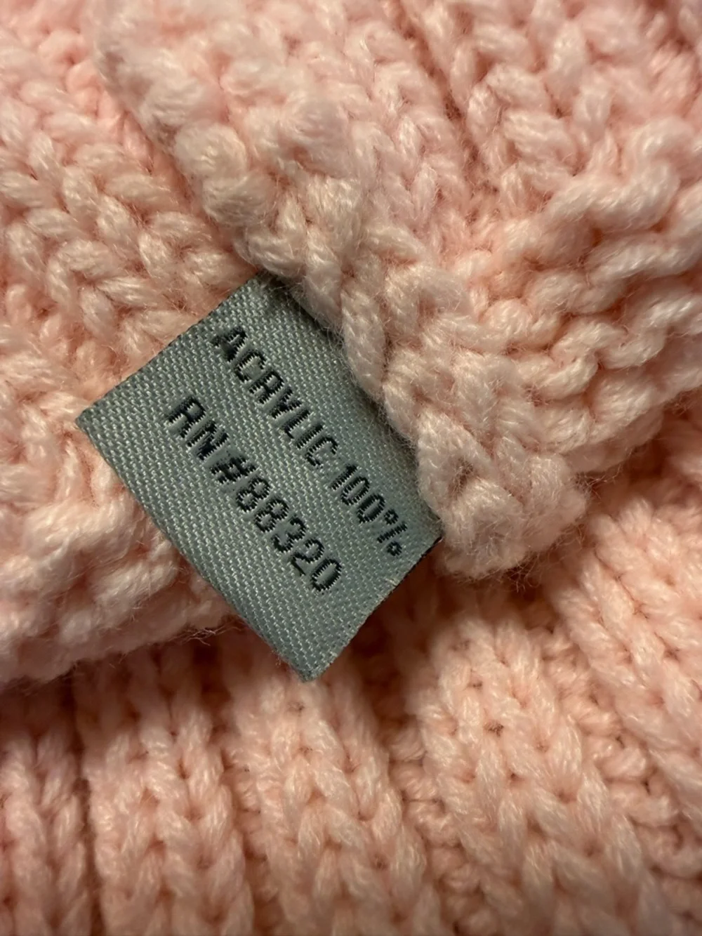C.C Women's Exclusive Knitted Pink Cable Knit Knitted Hat Beanie with LG Pom Pom